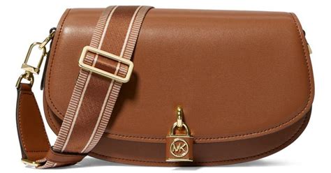 michael kors medium brown messenger bag|Michael Kors crossbody Messenger bag.